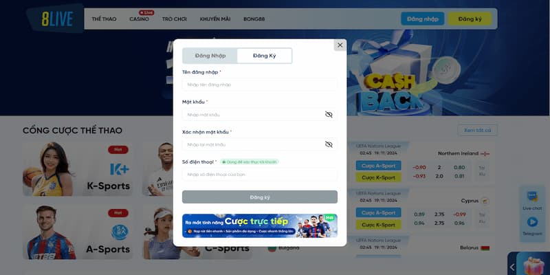 Đăng ký tài khoản cá cược siêu đơn giản, ai cũng làm được