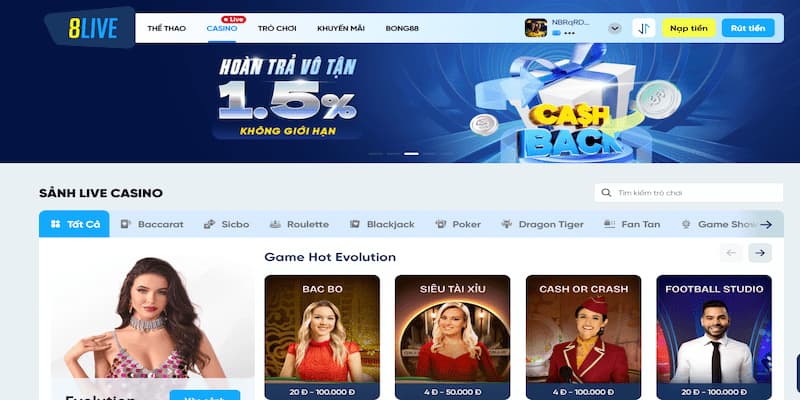 Live casino