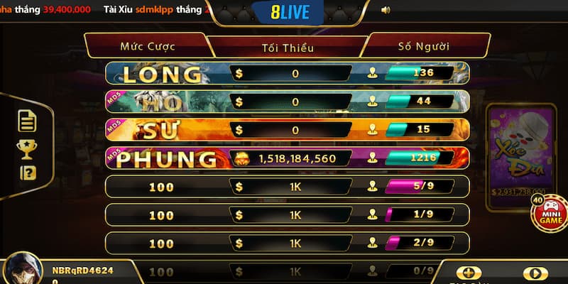 Sơ lược qua về tựa game Game xóc đĩa đổi thưởng 8live